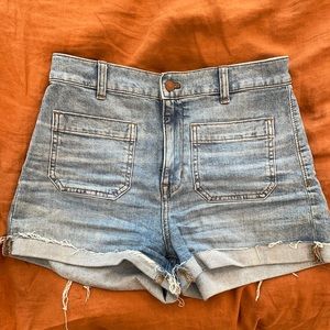 Madewell denim shorts (high rise)